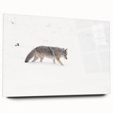 Yellowstone landscape on large acrylic glass, featuring earthy tones and natural scenery.