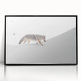 Large abstract wall art depicting Yellowstone scenery, in muted earth tones on a framed acrylic.