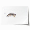Yellowstone National Park scenery on a rolled print, featuring vibrant green landscapes and blue skies.