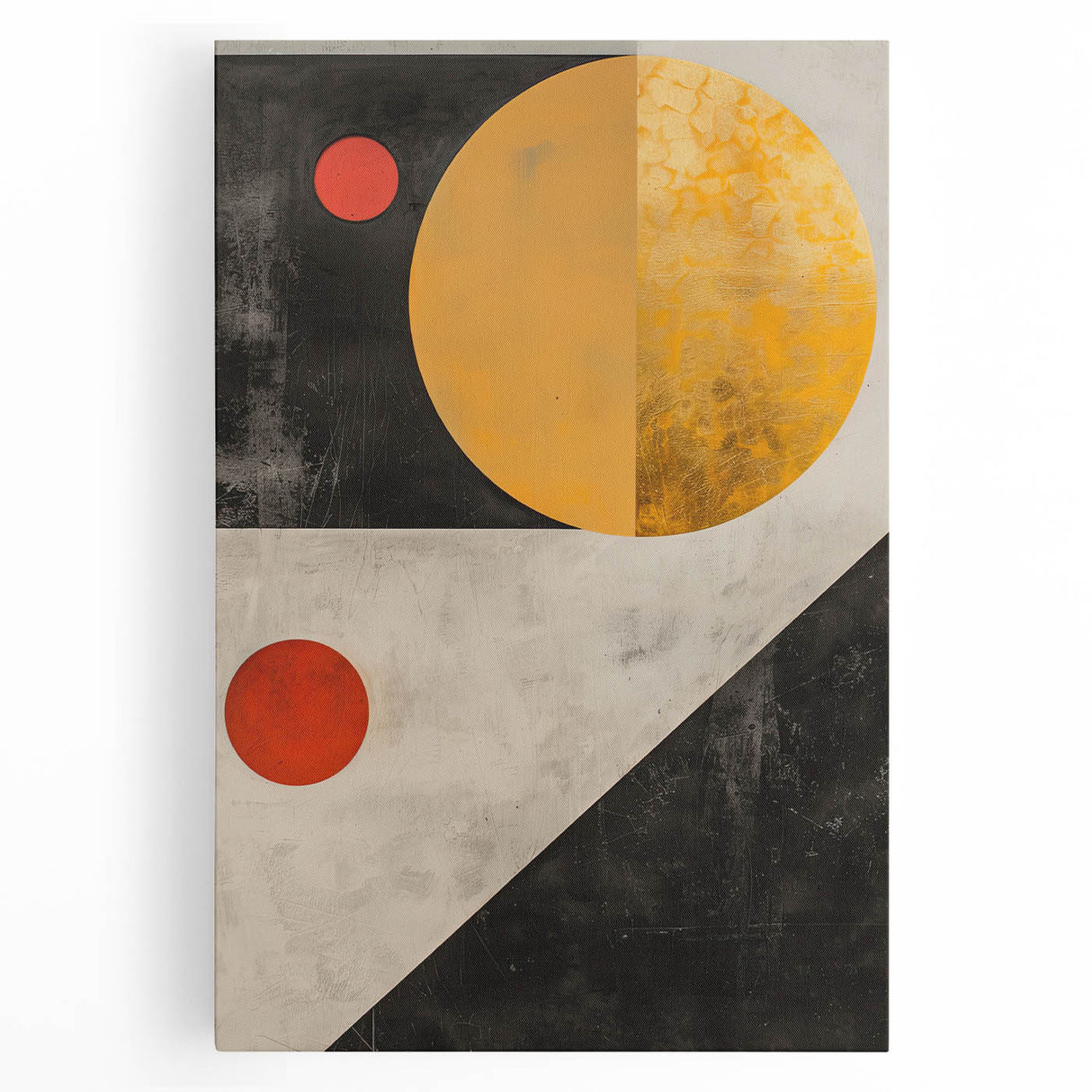 Framed Dining Room Prints – Geometric Gold & Black Wall Art