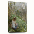 Abstract figurative acrylic artwork displayed in a side view, showcasing vibrant colors and intricate pin details, ideal for modern home decor or artistic inspiration.