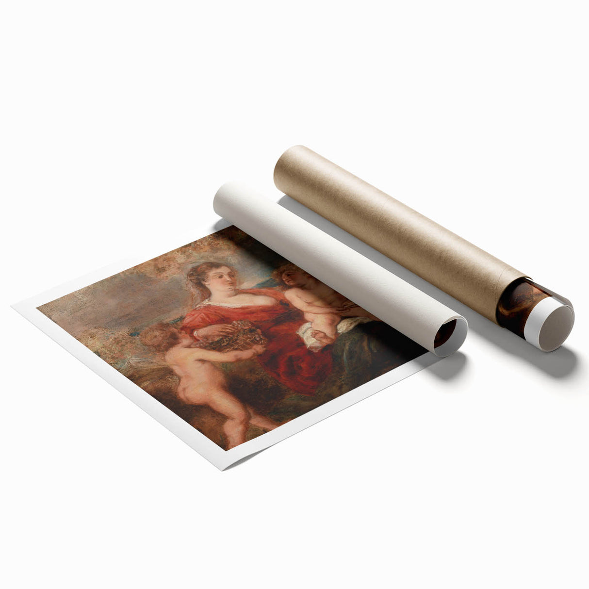 Baroque and Rococo Wall Art - The Holy Family with Angels - Print