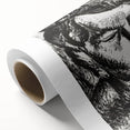 Expressionist Art - Monochrome Portrait of a Woman Abstract Wall Art