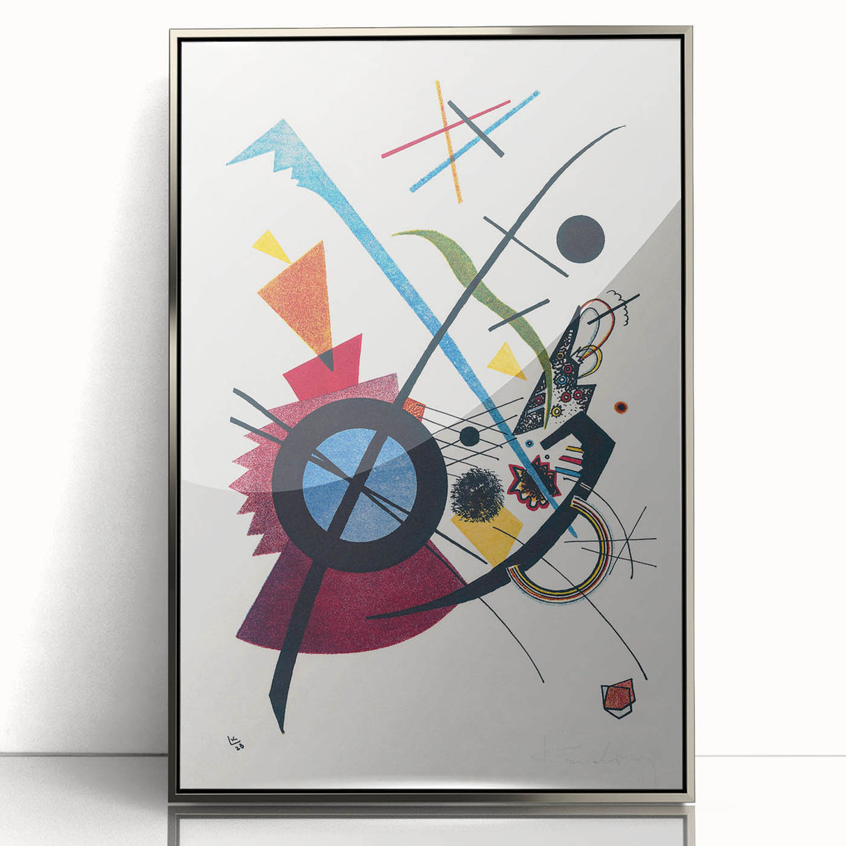 Violet by Wassily Kandinsky - Vibrant Geometric Abstract Print Art