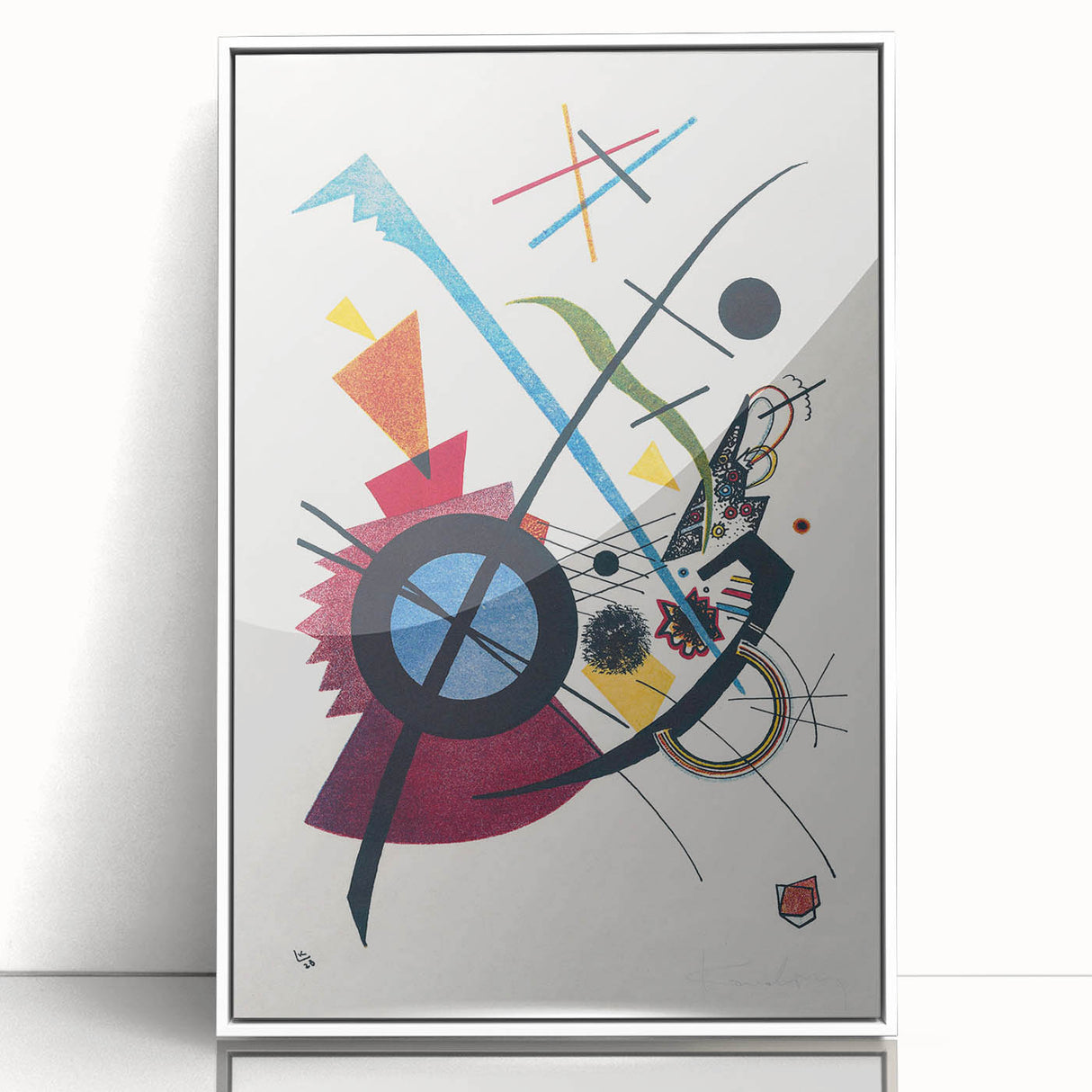Violet by Wassily Kandinsky - Vibrant Geometric Abstract Print Art