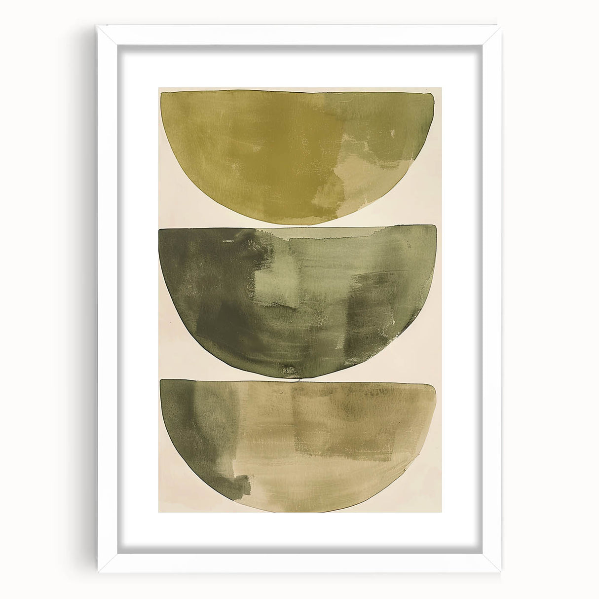 Acrylic Dining Room Artwork – Minimalist Green Abstract Art