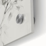 Close-up of an abstract floral design on acrylic glass, showcasing vibrant colors and intricate patterns, perfect for modern home decor and art enthusiasts.