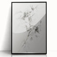 Framed acrylic artwork featuring an abstract floral design in vibrant colors, set against a sleek black frame, ideal for modern home decor.