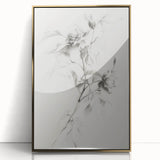 Framed acrylic artwork showcasing abstract floral designs in vibrant colors, highlighted by a chic gold frame, perfect for modern home decor.