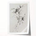 Vibrant abstract floral rolled print showcasing intricate patterns in soft pastels and bold colors, perfect for modern home decor, elegantly packaged for safe delivery.