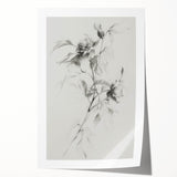 Vibrant abstract floral rolled print showcasing intricate patterns in soft pastels and bold colors, perfect for modern home decor, elegantly packaged for safe delivery.
