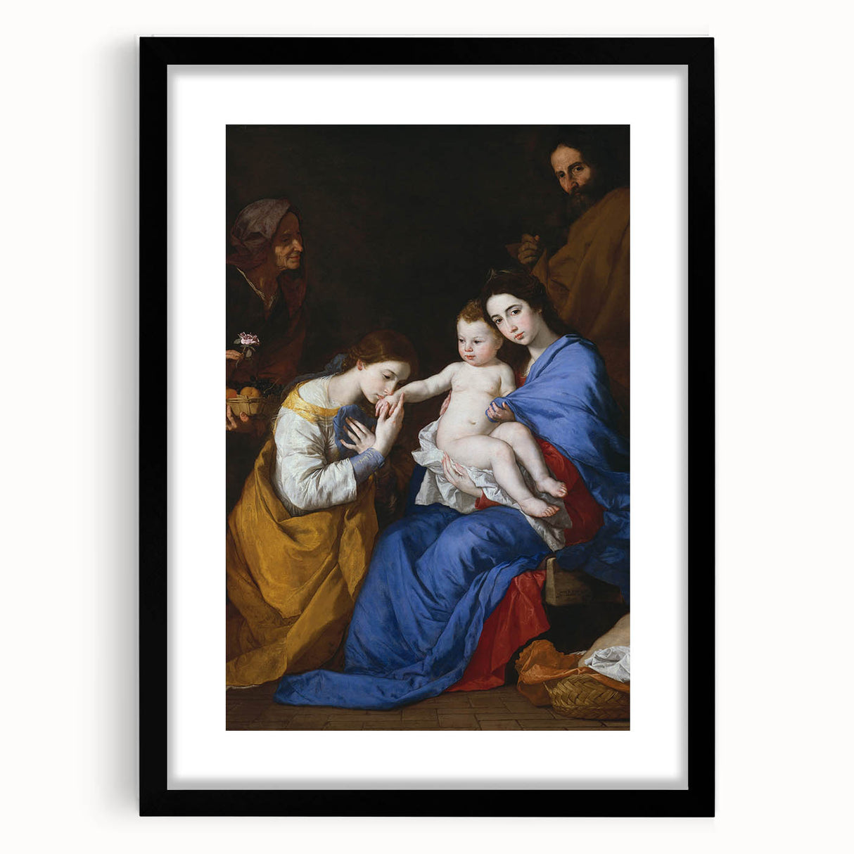 Baroque and Rococo Wall Art - The Holy Family with St. Anne - Print