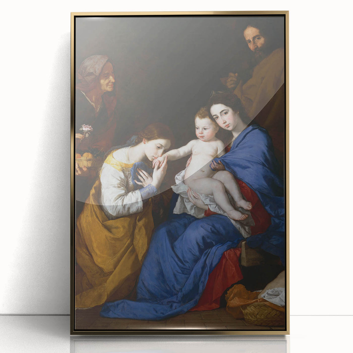 Baroque and Rococo Wall Art - The Holy Family with St. Anne - Print