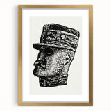 Expressionist Art - Portrait of Ferdinand Foch Abstract Wall Art