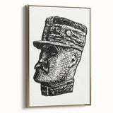 Expressionist Art - Portrait of Ferdinand Foch Abstract Wall Art