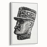 Expressionist Art - Portrait of Ferdinand Foch Abstract Wall Art