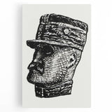 Expressionist Art - Portrait of Ferdinand Foch Abstract Wall Art