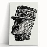 Expressionist Art - Portrait of Ferdinand Foch Abstract Wall Art