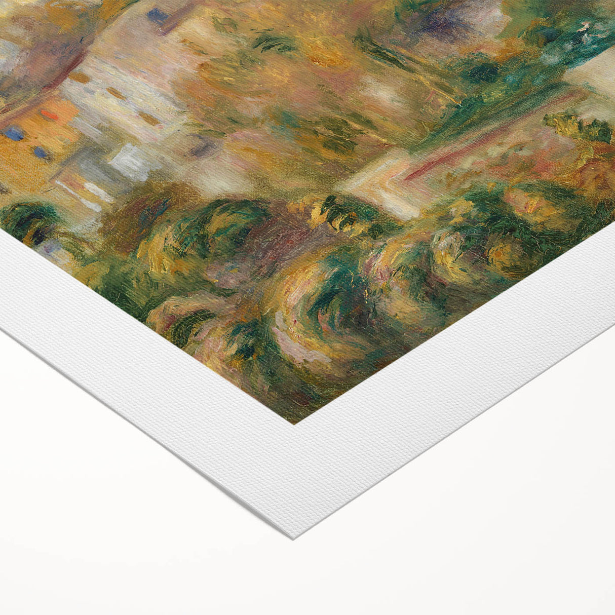 Impressionist Landscape Wall Art - Renoir's Houses on a Hill Canvas Print