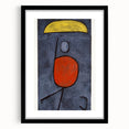 Modern Wall Art - Abstract Figure with Umbrella | Minimalist Decor