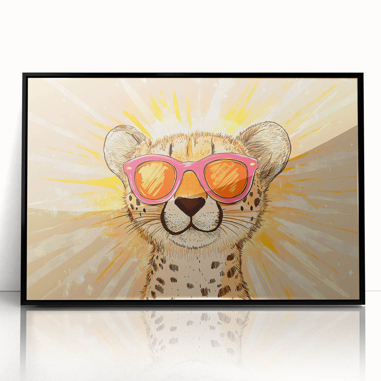 Cool Cheetah Girls Room Wall Art – Nursery & Kids Room Art Print