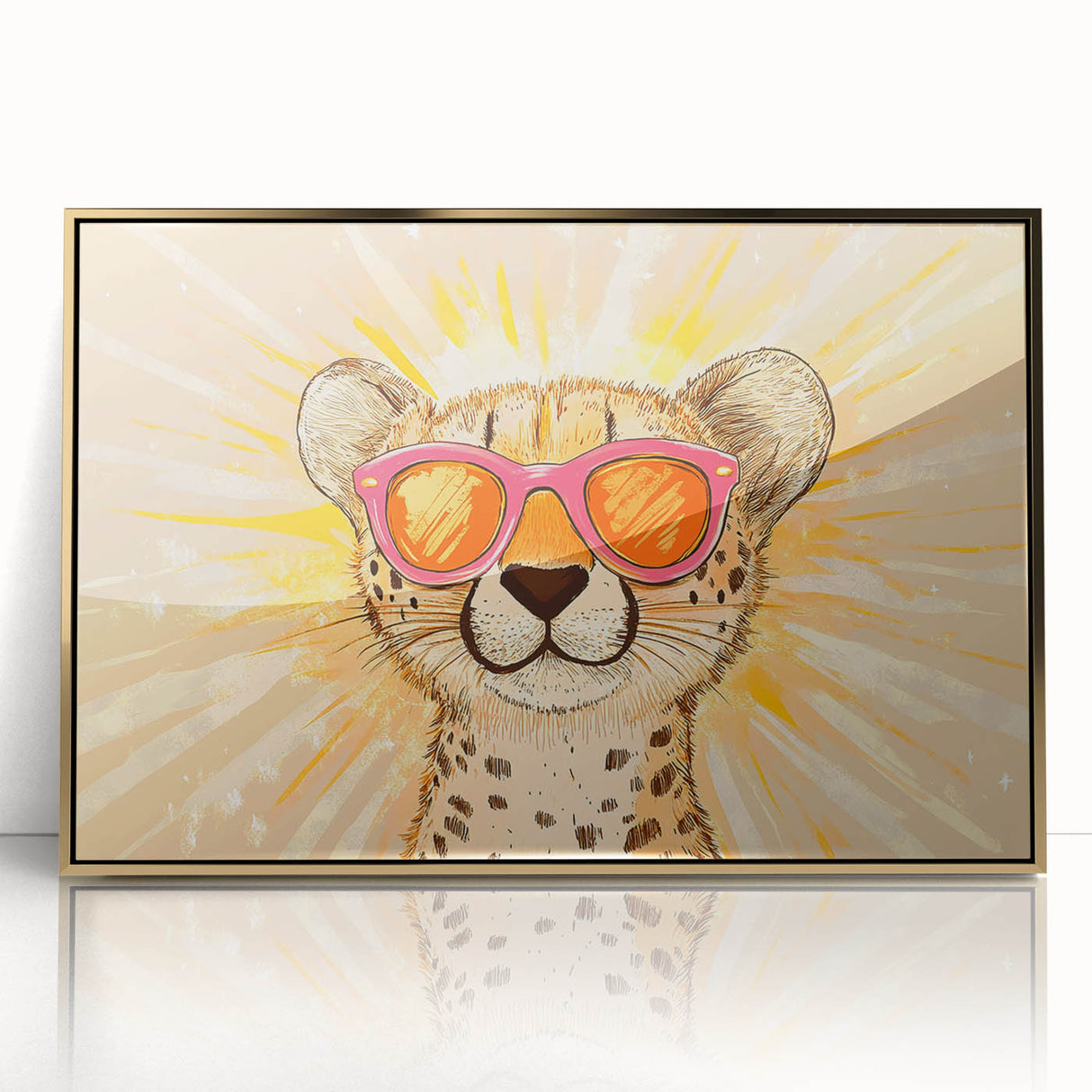 Cool Cheetah Girls Room Wall Art – Nursery & Kids Room Art Print