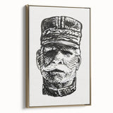 Expressionist Art - Portrait of General Joffre Abstract Wall Art