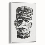 Expressionist Art - Portrait of General Joffre Abstract Wall Art