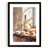 Extra large abstract art print featuring colorful, textured brushstrokes, ideal for living room decor.
