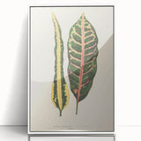 Romanticism Art: Croton Botanical Illustration for Classic Decor
