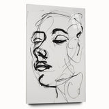 Abstract figurative acrylic artwork displayed in a glass frame, showcasing vibrant colors and dynamic shapes, perfect for modern home decor.