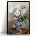 Framed acrylic artwork showcasing vibrant abstract florals in bold colors on a black background, adding a modern touch to any decor. Ideal for home or office spaces.