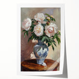 Vibrant abstract floral design on a rolled canvas print showcasing rich colors and intricate patterns, ideal for modern home decor and artistic accents.