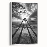 Framed abstract landscape canvas art in a white frame, showcasing vibrant colors and intricate patterns, ideal for modern home decor and aesthetic enhancement.