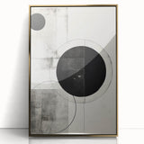 Abstract minimalist wall art framed in acrylic with a gold finish, showcasing a modern design that adds elegance to any decor. Perfect for contemporary spaces.