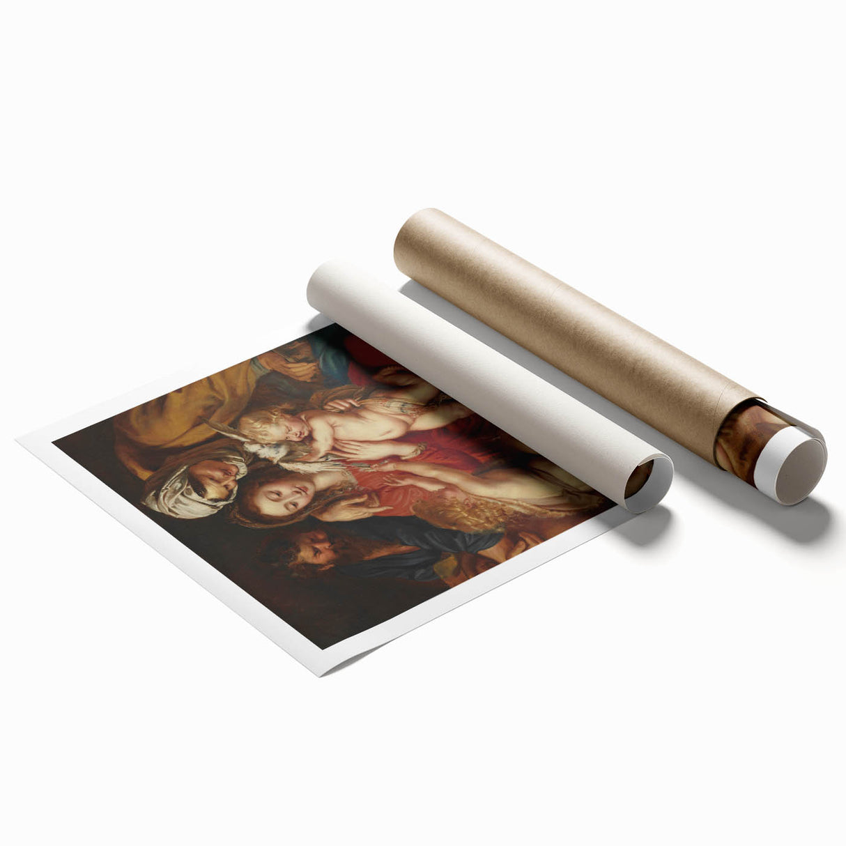 Baroque and Rococo Wall Art - The Holy Family with St. John - Print