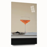 Large abstract wall art in muted earth tones on acrylic glass, ideal for bedroom or dining room decor.