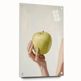 Acrylic print of large abstract fruit design in vibrant colors, suitable for dining room or bedroom wall.