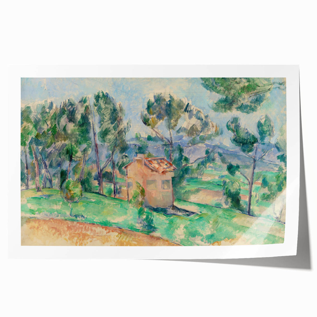 Impressionist Landscape Wall Art - Hunting Cabin in Provence by Cézanne
