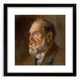 Realistic Wall Art - Portrait Study of an Elderly Man in Classical Realism