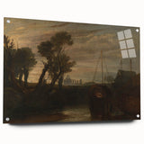Historical Romanticism Canvas: Newark Abbey at Twilight