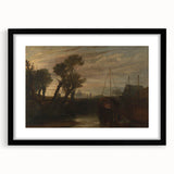 Historical Romanticism Canvas: Newark Abbey at Twilight