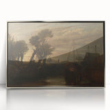 Historical Romanticism Canvas: Newark Abbey at Twilight