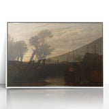 Historical Romanticism Canvas: Newark Abbey at Twilight