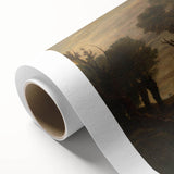 Historical Romanticism Canvas: Newark Abbey at Twilight