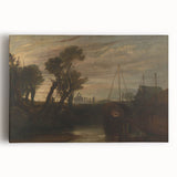 Historical Romanticism Canvas: Newark Abbey at Twilight