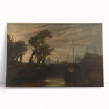 Historical Romanticism Canvas: Newark Abbey at Twilight