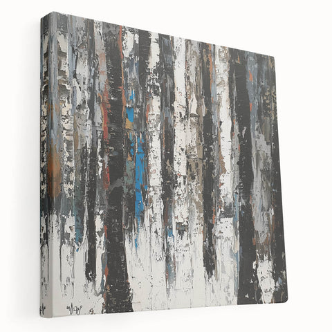 Framed Dining Room Prints – Abstract Textured Forest Art