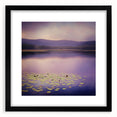 Abstract landscape artwork framed with a black mat, showcasing a modern design perfect for home decor. Ideal for adding a stylish touch to living spaces.