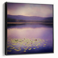 Abstract landscape framed canvas artwork showcasing a striking blend of earthy tones and dynamic shapes, presented in a sleek black frame, ideal for modern home decor.